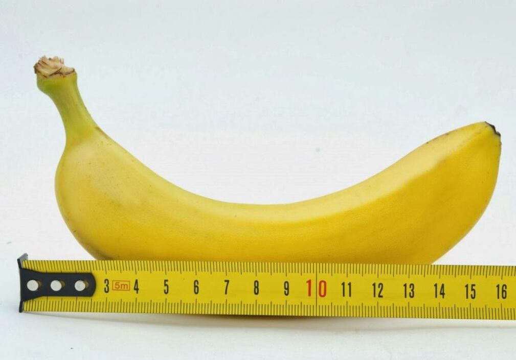 penis size before enlargement using banana example